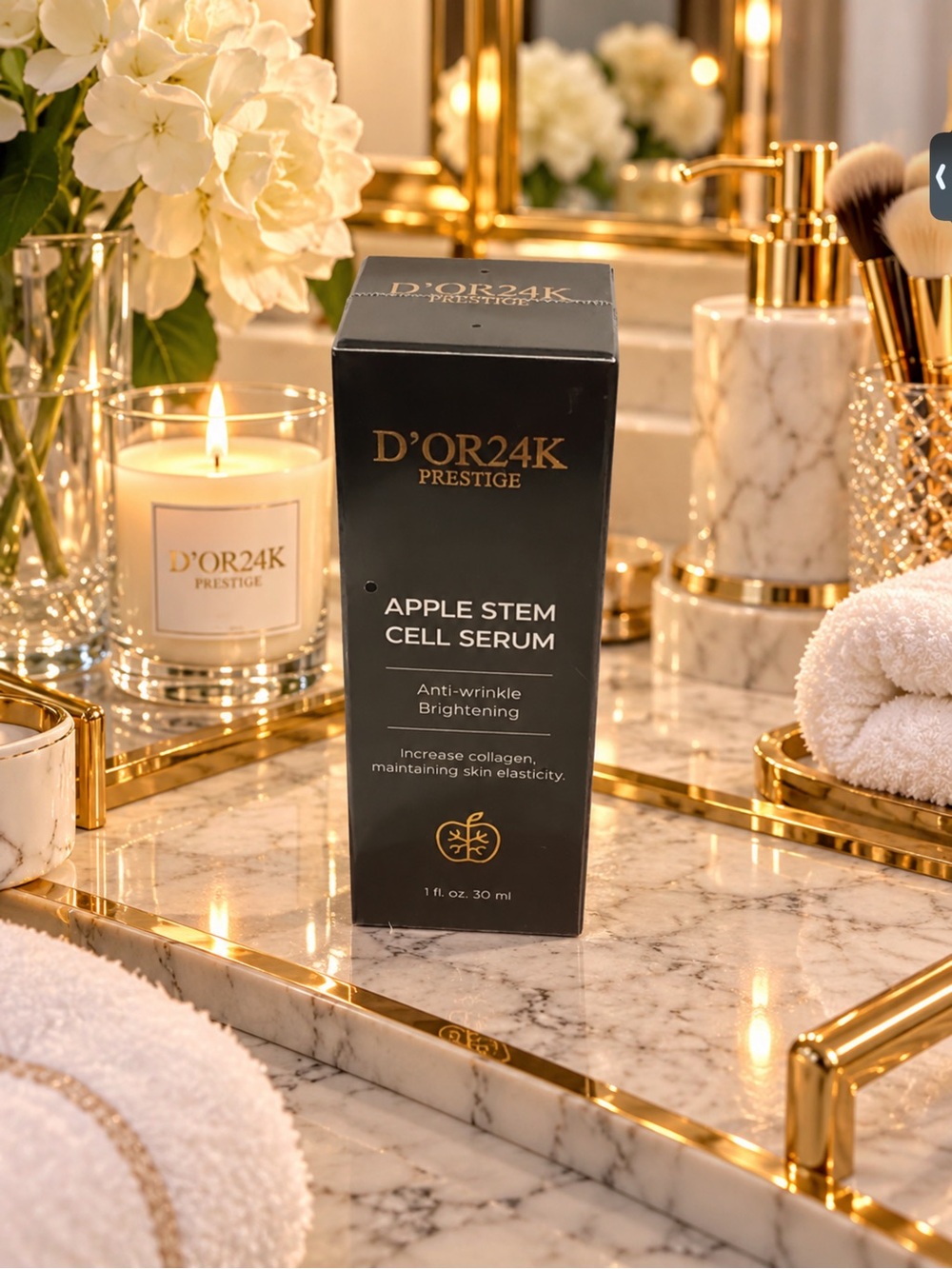 D'OR24K Prestige Apple Stem Cell Serum - Black